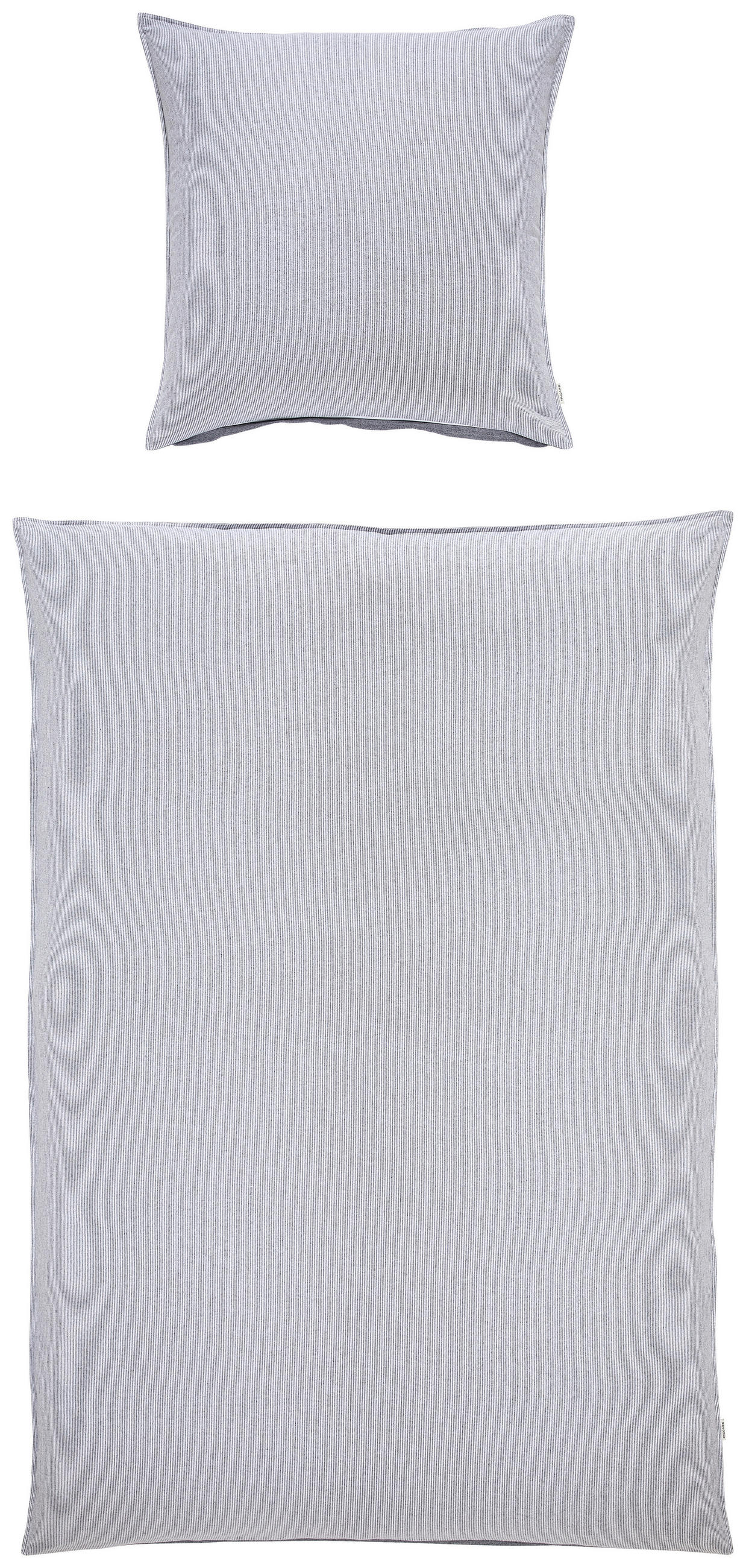 Thumbnail - Marc O'Polo Bettwäsche Olif, Anthrazit, Textil, Streifen, 135x200 cm, Global Recycled Standard (Grs), Schlaftextilien, B...