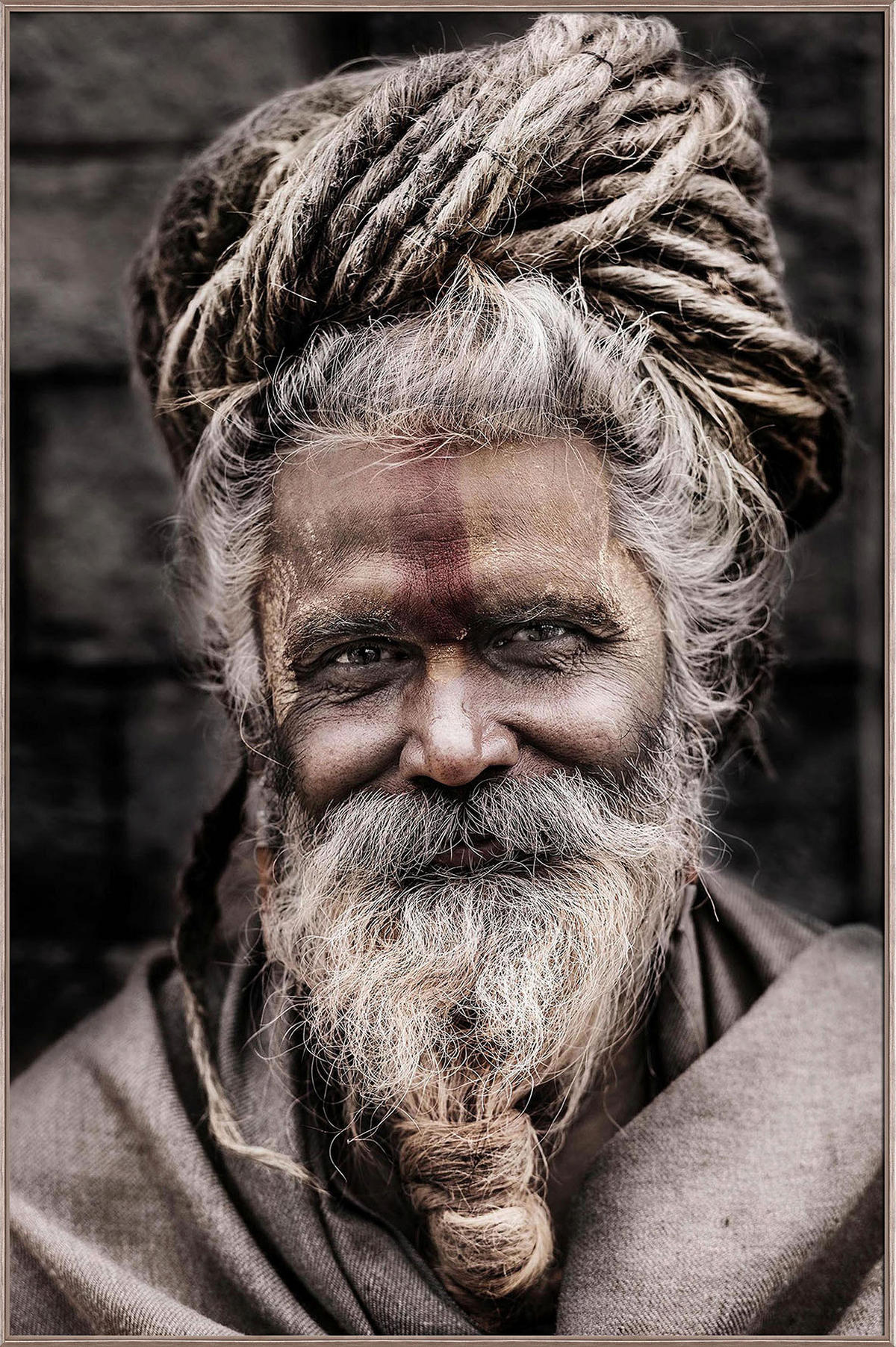 GLASBILD 80/120 cm  - Messingfarben/Schwarz, Basics, Glas/Papier (80/120cm) - Monee