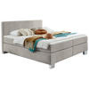 BOXSPRINGBETT 160/200 cm  in Silberfarben  - Chromfarben/Silberfarben, Konventionell, Kunststoff/Textil (160/200cm) - Hom`in