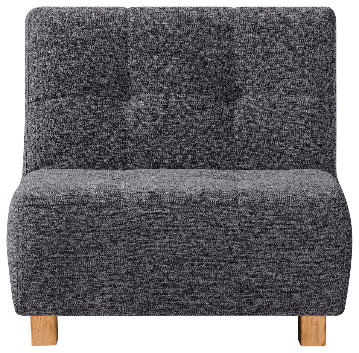 SCHLAFSESSEL in Flachgewebe Grau  - Naturfarben/Grau, Design, Holz/Textil (85/92/102cm) - Novel