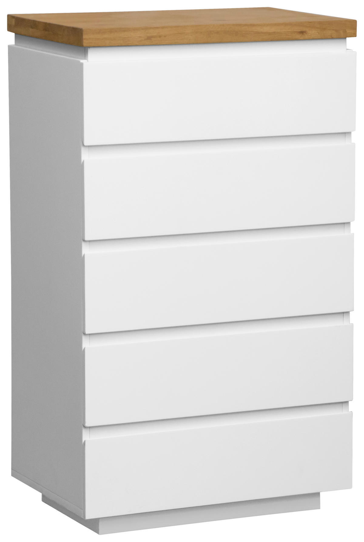 KOMMODE , 60/102/41,5 cm, 4 Schublade(n)  - Eichefarben/Weiß, KONVENTIONELL, Holz/Holzwerkstoff (60/102/41,5cm) - Novel