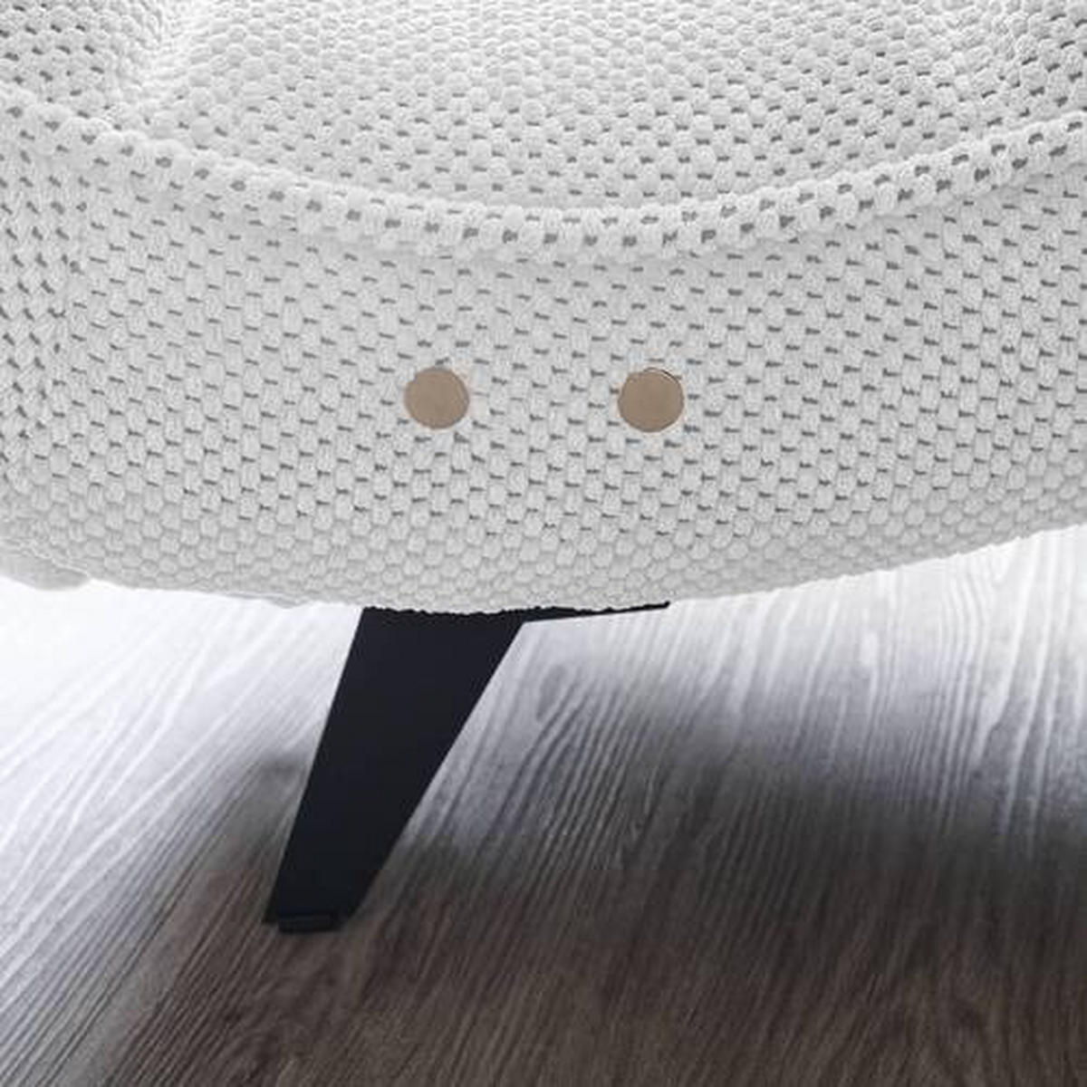 RELAXLIEGE in Webstoff Silberfarben  - Silberfarben/Schwarz, Design, Textil/Metall (78/83/168cm) - Welnova
