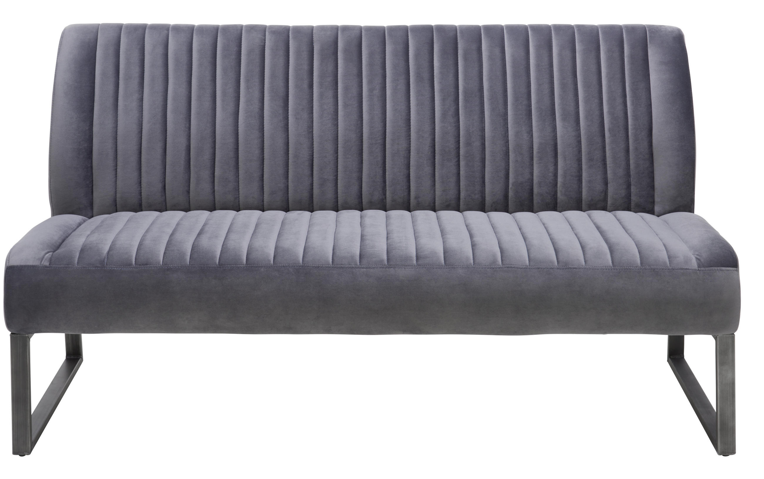 BANCĂ 160/88/67 cm in gri, negru - negru/gri, Trend, metal/textil (160/88/67cm) - Ambia Home