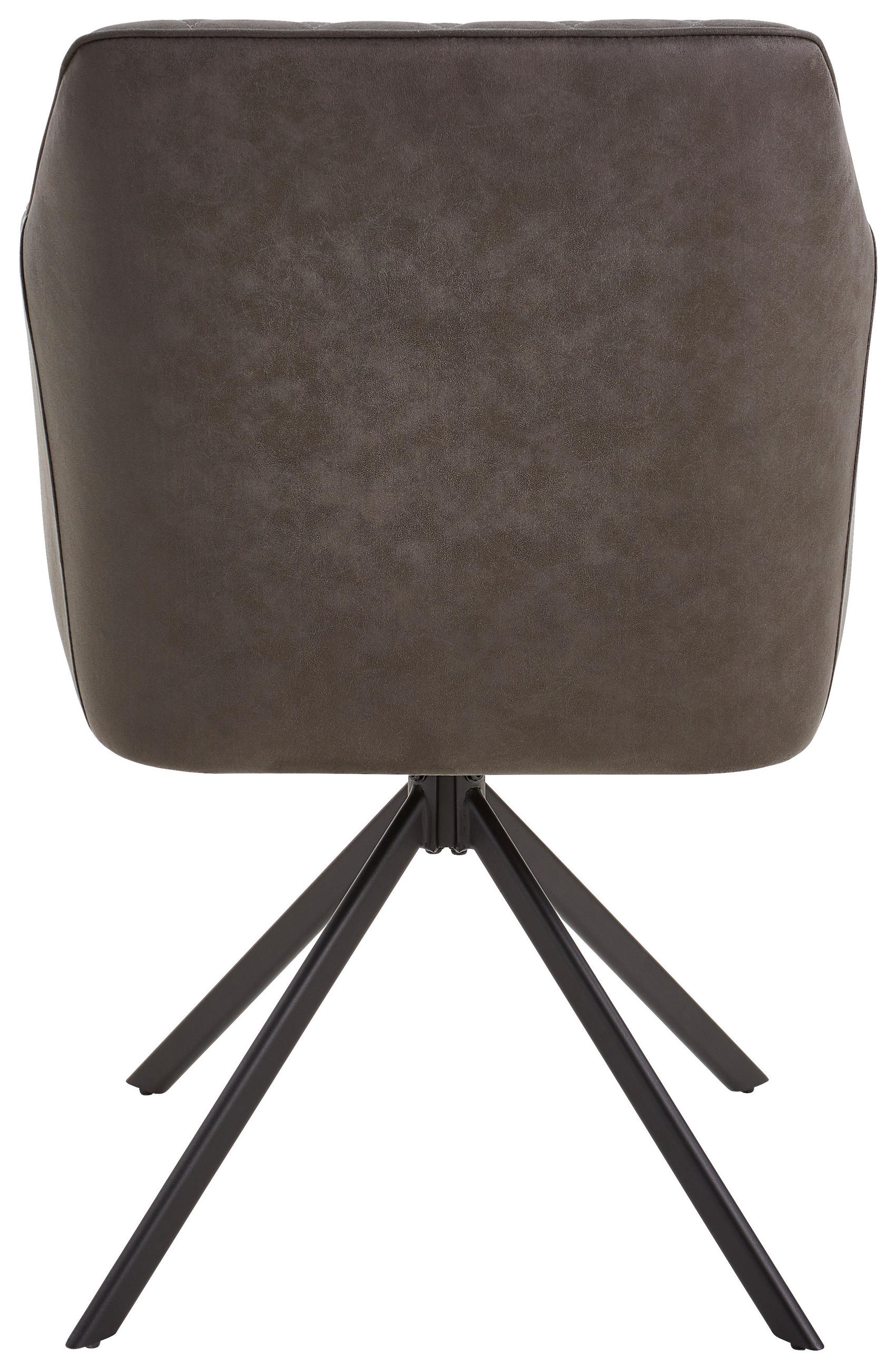 SCAUN CU BRAȚE in gri  - negru/gri, Modern, lemn/metal (60/91/56cm) - Carryhome