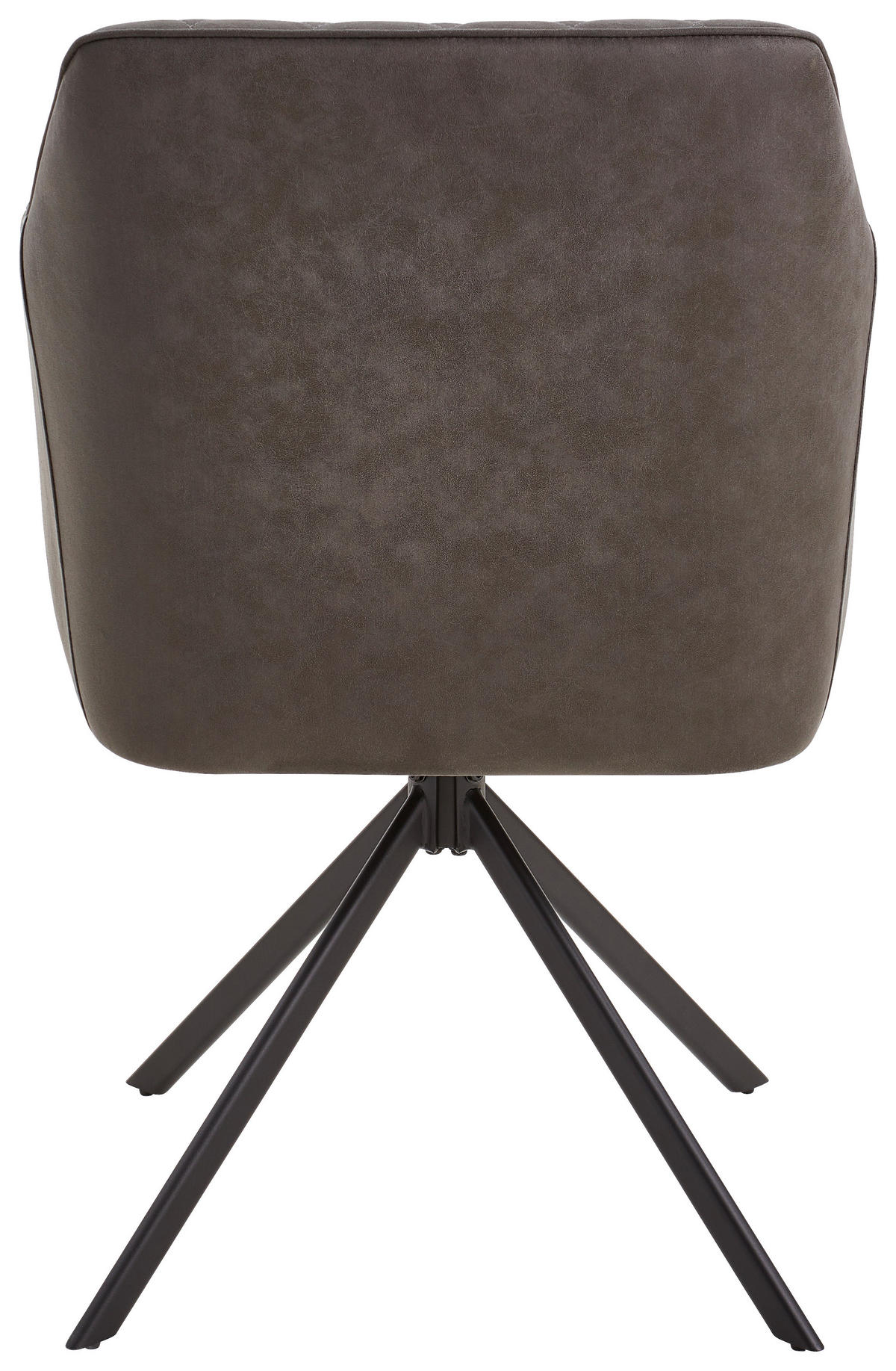SCAUN CU BRAȚE in gri  - negru/gri, Modern, lemn/metal (60/91/56cm) - Carryhome