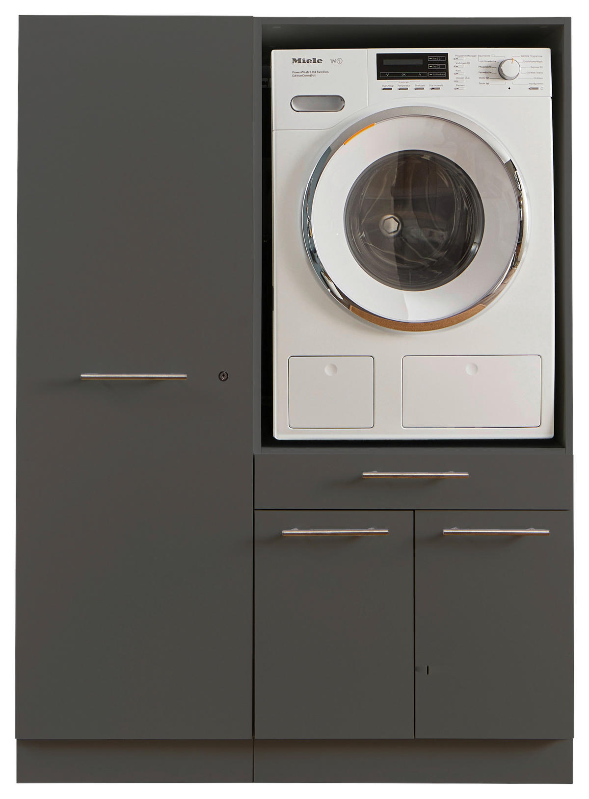 HAUSWIRTSCHAFTSRAUM 117,5/162/67,5 cm  in Anthrazit  - Anthrazit, Design, Holzwerkstoff (117,5/162/67,5cm)