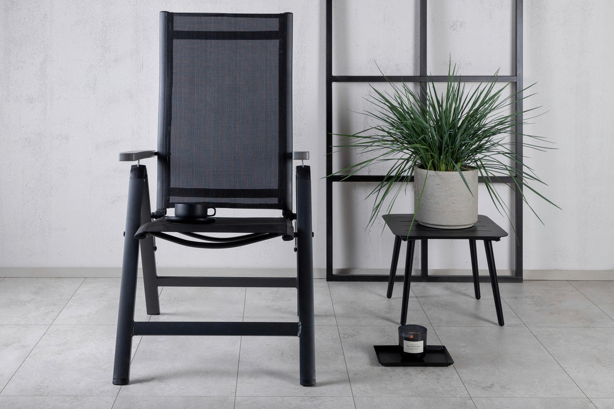 TRÄDGÅRDSSTOLAR SET i metall svart  - svart, Klassisk, metall (59/109,5/67cm) - Gardenson