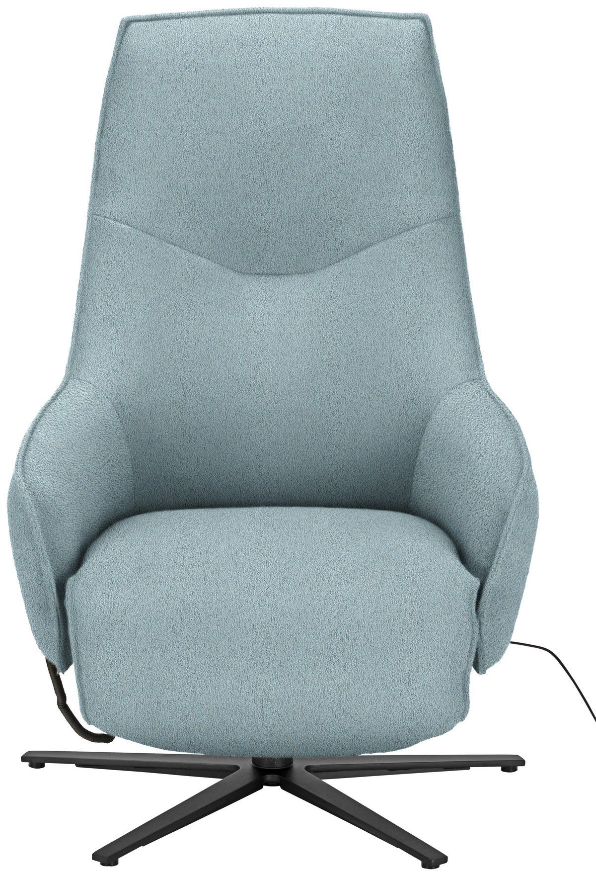 RELAXSESSEL in Textil Hellblau  - Anthrazit/Hellblau, Design, Textil/Metall (70/112/85cm) - Himolla