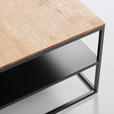 COUCHTISCH in Holz, Metall 100/60/41,5 cm  - Eichefarben/Schwarz, Design, Holz/Metall (100/60/41,5cm) - Johann Jakob