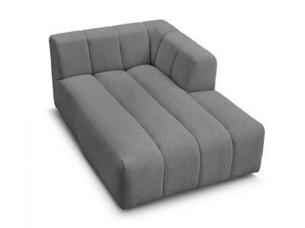 SOFAELEMENT ANNECY Bouclé Dunkelgrau  - Dunkelgrau/Schwarz, MODERN, Kunststoff/Textil (120/72/170cm)
