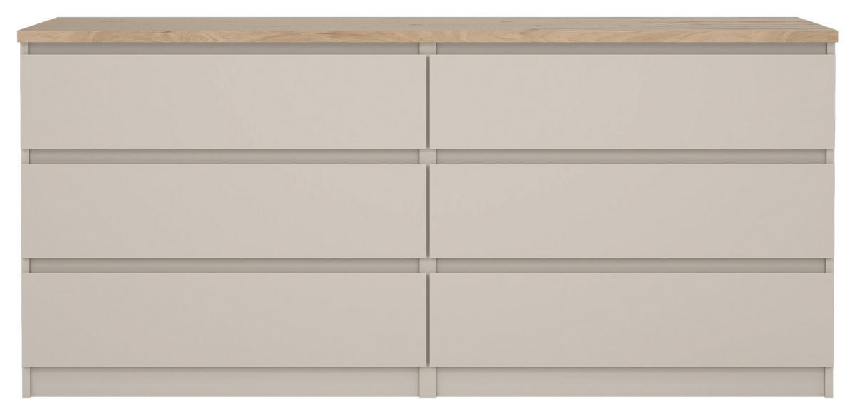 SIDEBOARD  in 153,8/70,1/50 cm  - Kaschmir/Eichefarben, Basics, Holzwerkstoff (153,8/70,1/50cm) - Boxxx
