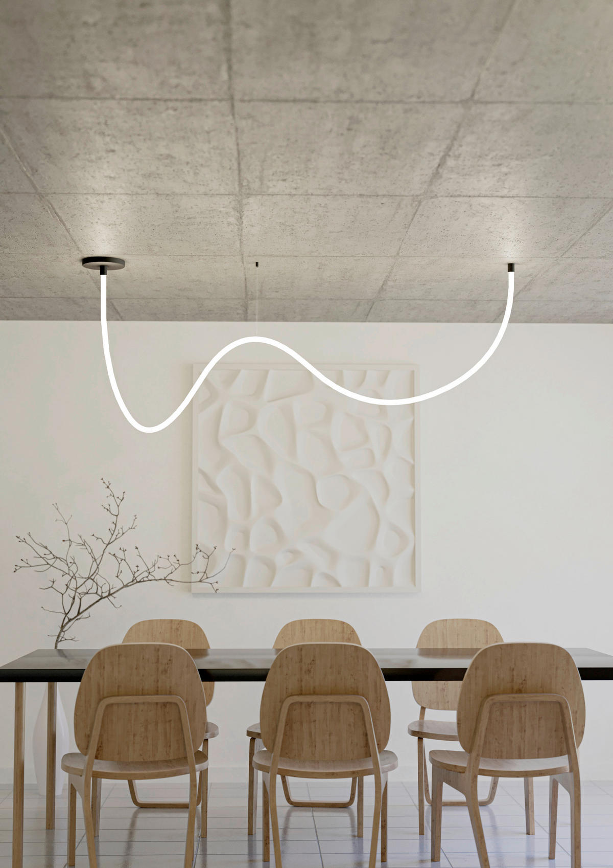 LICHTSCHLAUCH  - Schwarz/Weiß, Design, Kunststoff/Metall (2,2/300cm) - Eglo
