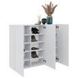 HÄNGESCHUHSCHRANK  in 120/100/34 cm  - Weiß, Design, Holzwerkstoff (120/100/34cm) - Hom`in