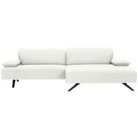 ECKSOFA in Flachgewebe Creme  - Anthrazit/Creme, Design, Textil/Metall (280/165cm) - Johann Jakob