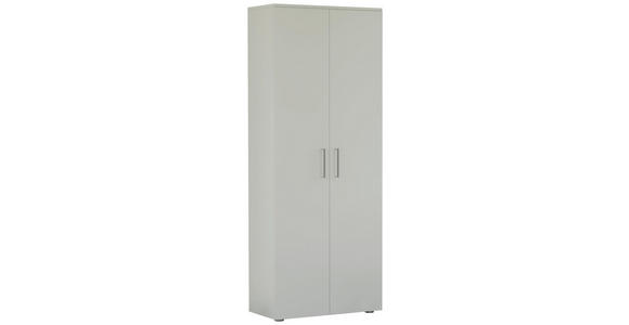 SCHUHSCHRANK in 80/200/38 cm - Schwarz/Weiß, Basics, Holzwerkstoff/Kunststoff (80/200/38cm) - Moderano