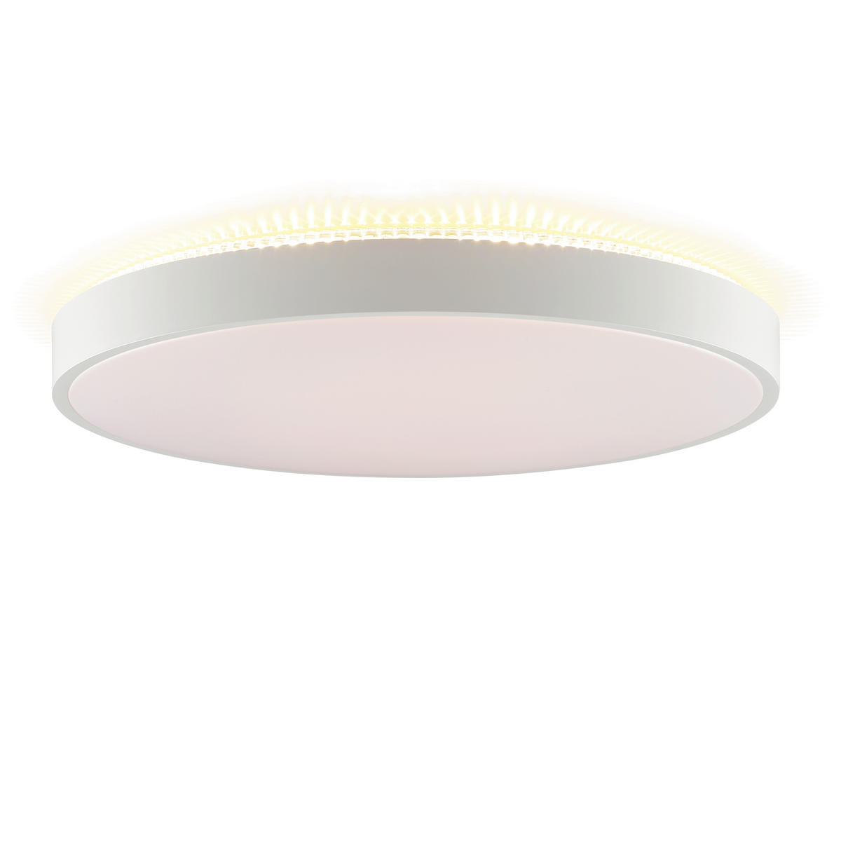 LED-DECKENLEUCHTE Solistra 54,5/9,5 cm   - Weiß, KONVENTIONELL, Kunststoff/Metall (54,5/9,5cm) - Brilliant