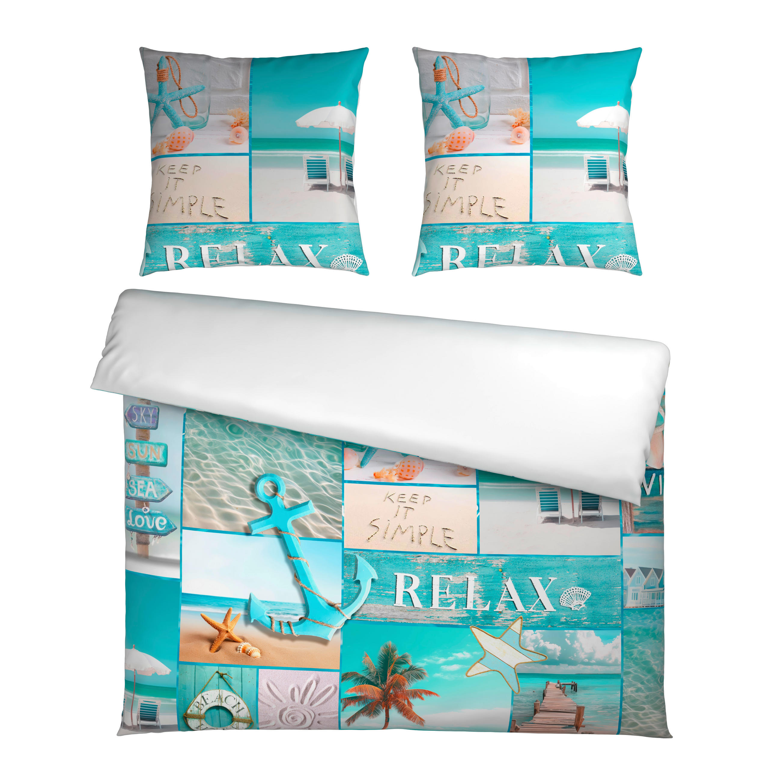 WENDEBETTWÄSCHE Satin 200/200 cm  - Multicolor, Textil (200/200cm) - Esposa