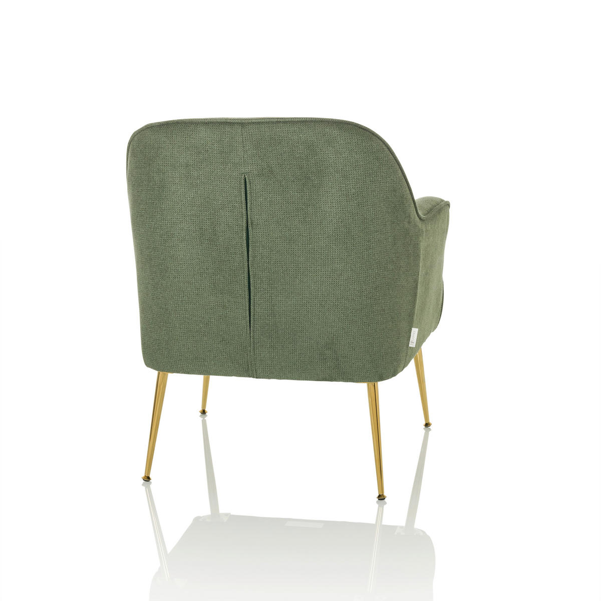 LOUNGEFÅTÖLJ  - grön, Modern, metall/textil (70/82/66cm) - MID.YOU