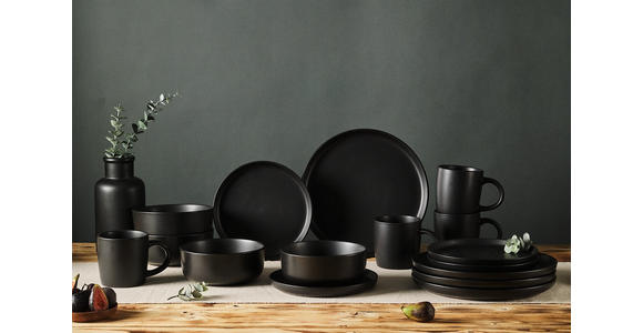 KOMBISERVICE Salerno 16-teilig  - Schwarz, Trend, Keramik - Novel