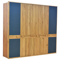 KLEIDERSCHRANK Eiche Artisan, Wildeiche  - Wildeiche/Eiche Artisan, Konventionell, Glas/Holz (256,8/225/58,5cm) - Linea Natura