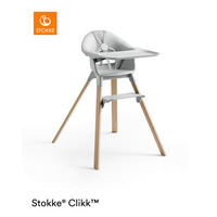 HOCHSTUHL Clikk Buchefarben, Hellgrau  - Buchefarben/Hellgrau, Basics, Holz/Kunststoff (56/69/59cm) - Stokke