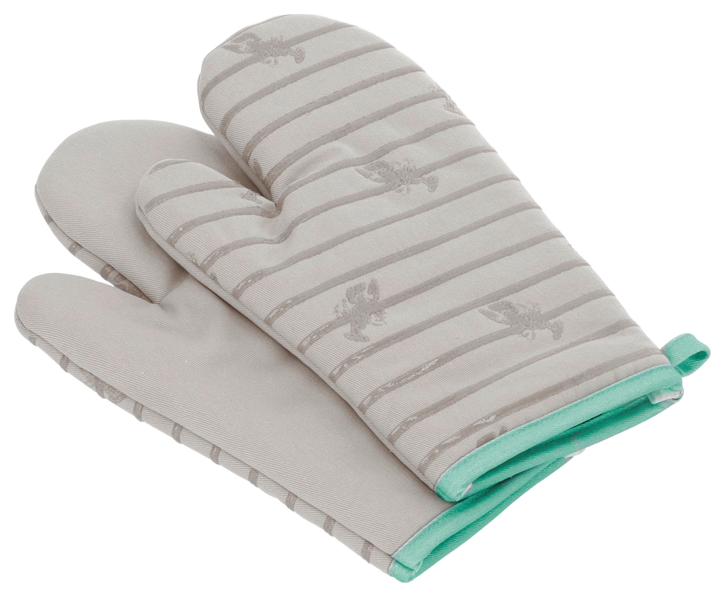 OFENHANDSCHUH Grau  - Grau, Basics, Textil (18/28cm) - Vossen