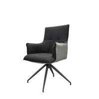 DREHSTUHL  in Anthrazit, Dunkelgrau  - Dunkelgrau/Anthrazit, Basics, Kunststoff/Textil (56/94/62cm) - Gardenson
