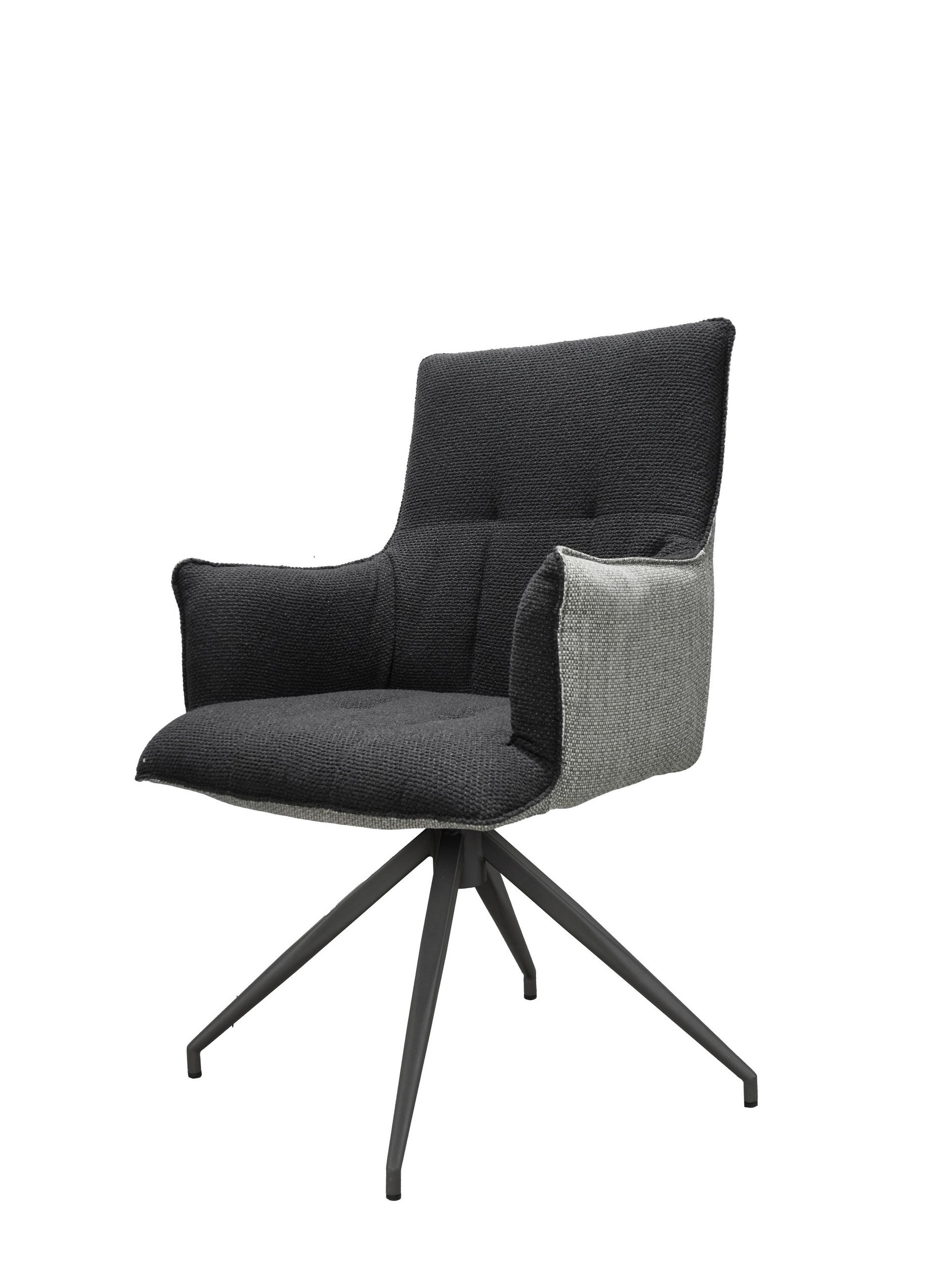 Gardenson Drehstuhl Anthrazit, Dunkelgrau 56x94x62 cm