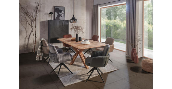 ESSTISCH in Holz 200/100/75 cm  - Eichefarben, Natur, Holz (200/100/75cm) - Linea Natura