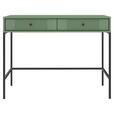 KONSOLENTISCH Dunkelgrün - Dunkelgrün/Schwarz, Design, Holzwerkstoff/Metall (104,2/50/79cm) - Xora