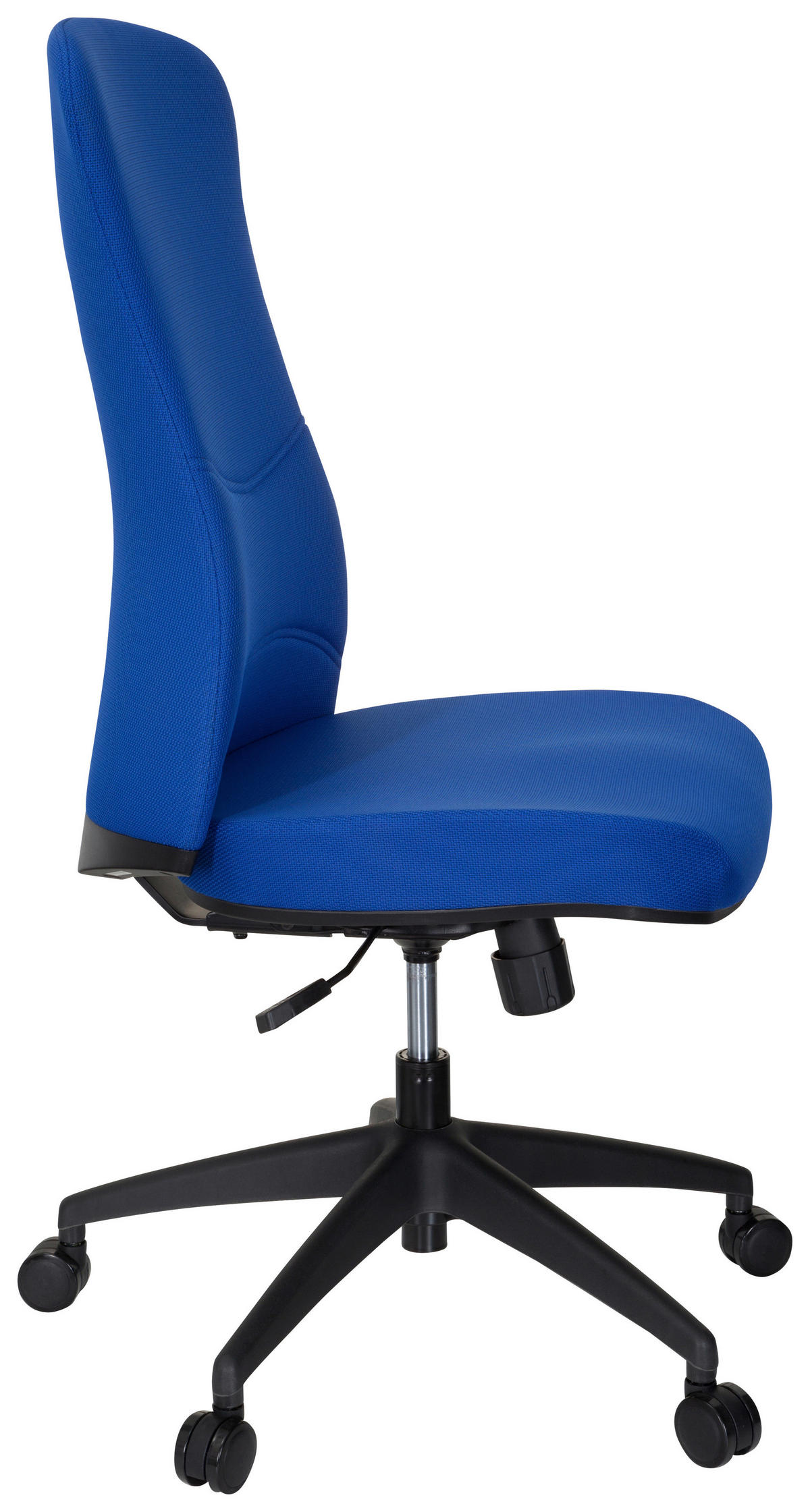 OTOČNÁ ŽIDLE, plochá tkanina, modrá, černá - modrá/černá, Moderní, textil/plast (54/116/65cm) - MID.YOU