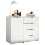 KOMMODE  in 100/78,4/43 cm  - Chromfarben/Schwarz, Basics, Holzwerkstoff/Kunststoff (100/78,4/43cm) - Dieter Knoll