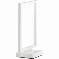 LED-TISCHLEUCHTE Bard 17/11/30 cm   - Weiß, Design, Kunststoff/Metall (17/11/30cm) - Fabas Luce