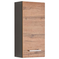 Dulap Suspendat - culoare crom/grafit, Modern, metal/material pe bază de lemn (30/64/20cm) - Held