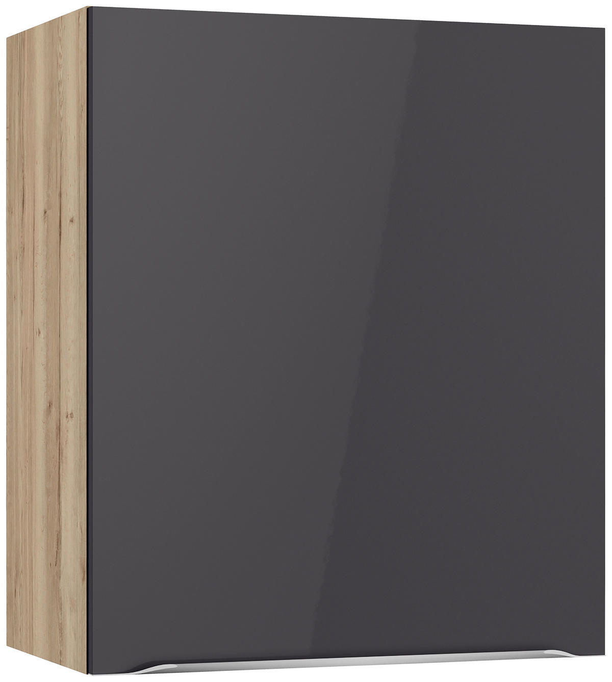 KÜCHENBLOCK 270 cm   in Anthrazit, Eichefarben  - Edelstahlfarben/Eichefarben, Basics, Holzwerkstoff/Metall (270cm) - Optifit