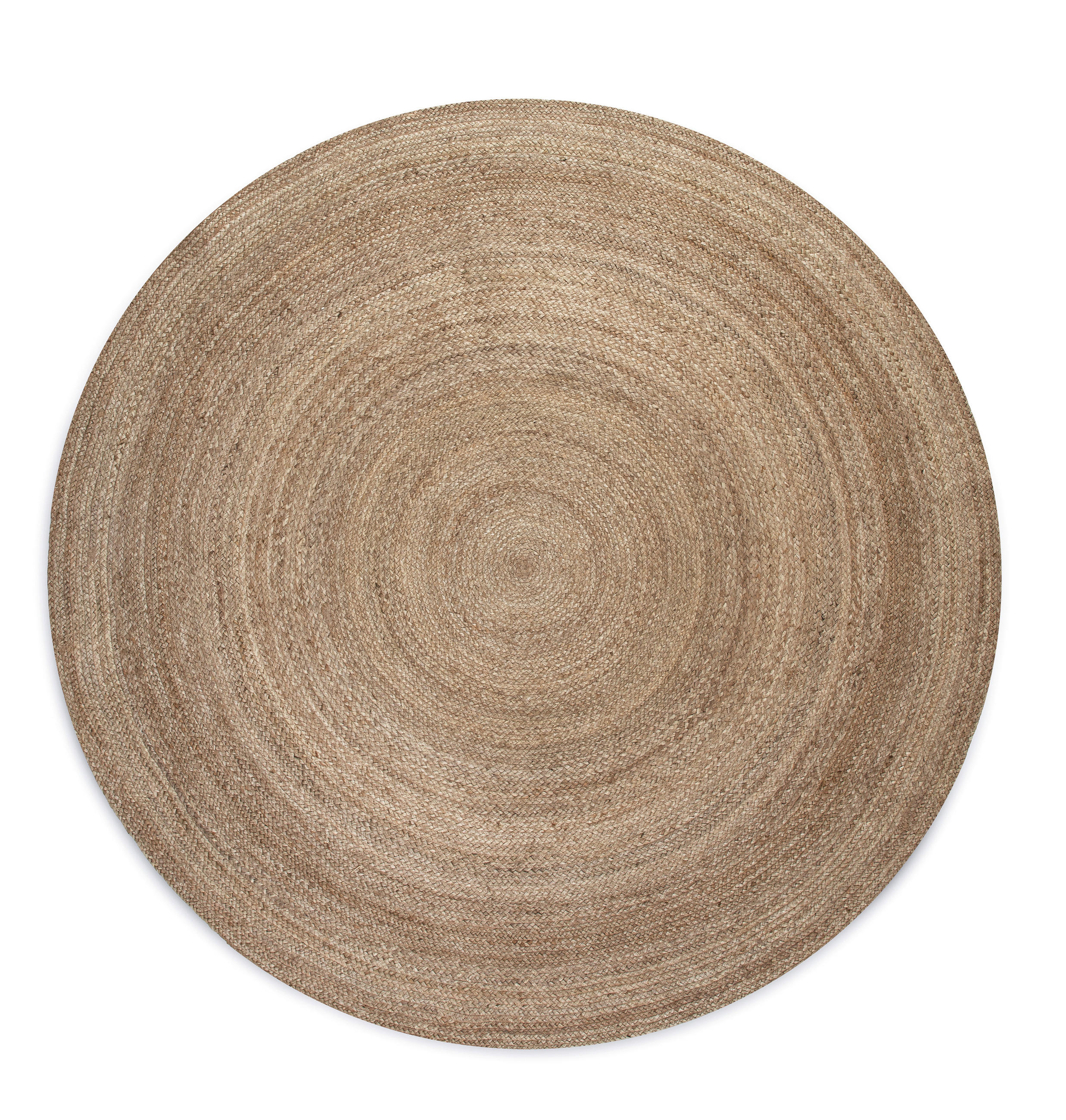 JUTETEPPICH 100 cm Jute Braided Greige  - Greige, Design, Textil (100cm)