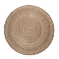 JUTETEPPICH 100 cm Jute Braided Greige  - Greige, Design, Textil (100cm)
