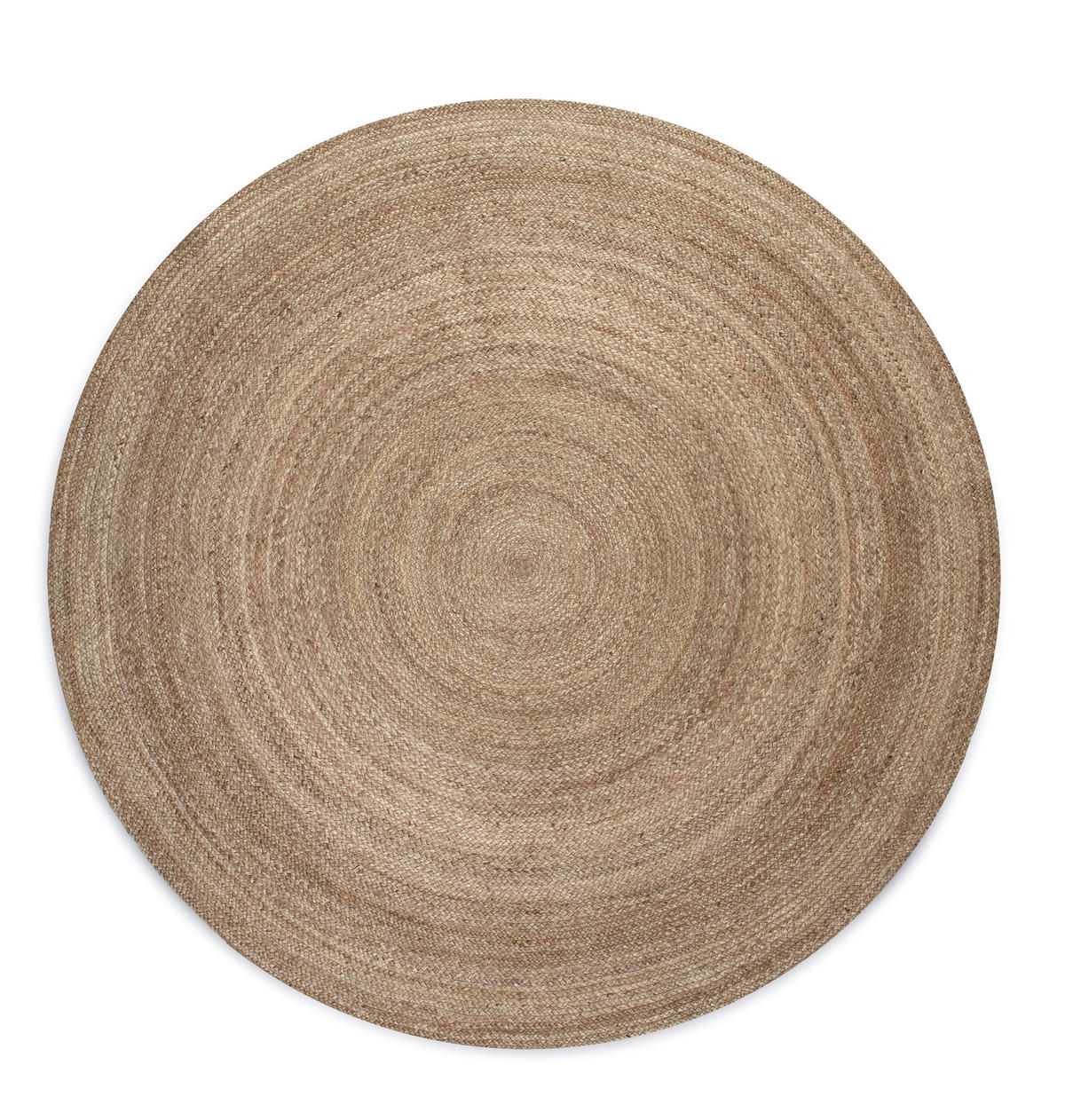 JUTETEPPICH 100 cm Jute Braided Greige  - Greige, Design, Textil (100cm)