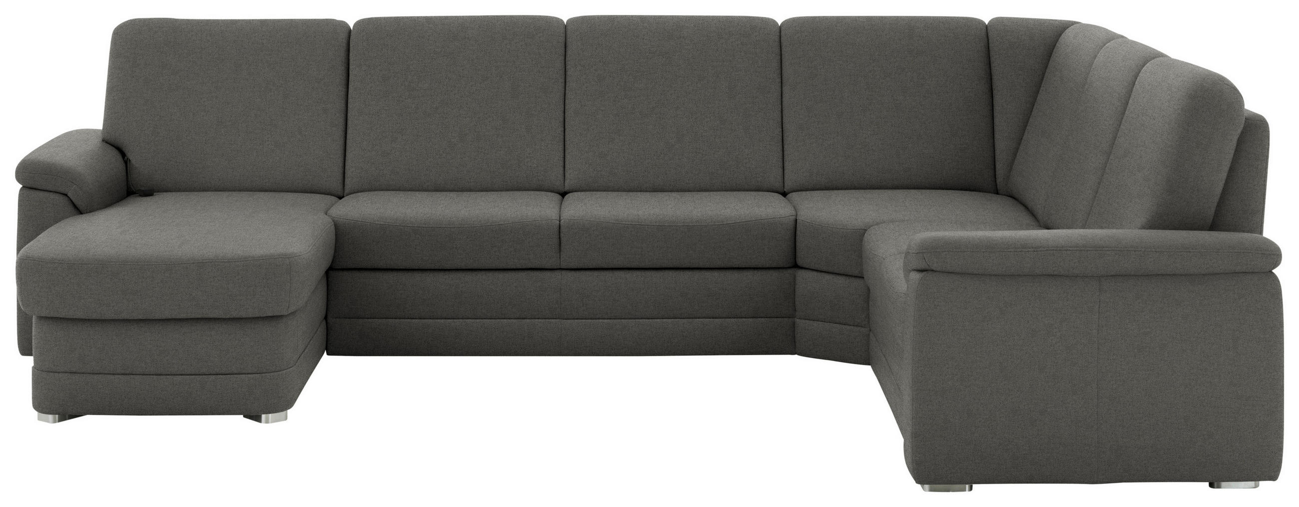 WOHNLANDSCHAFT  in Chenille Grau  - Alufarben/Grau, KONVENTIONELL, Holz/Textil (160/329/235cm) - Beldomo Comfort