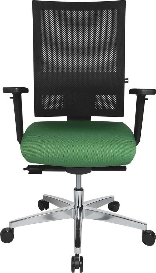 DREHSTUHL Webstoff Schwarz, Alufarben, Dunkelgrün  - Dunkelgrün/Schwarz, Basics, Kunststoff/Textil (70/101-113/48cm) - Topstar