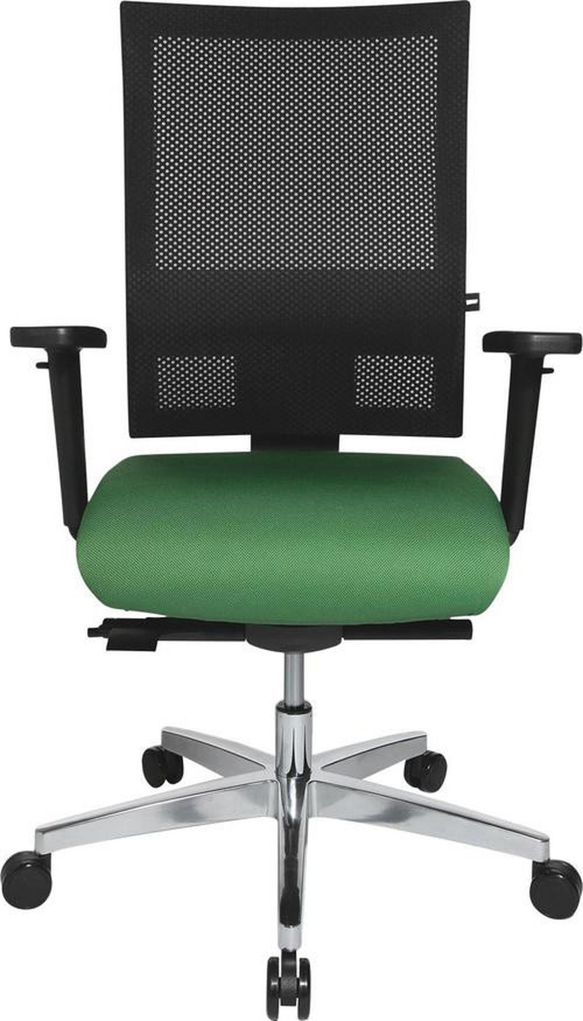 DREHSTUHL Webstoff Schwarz, Alufarben, Dunkelgrün  - Dunkelgrün/Schwarz, Basics, Kunststoff/Textil (70/101-113/48cm) - Topstar
