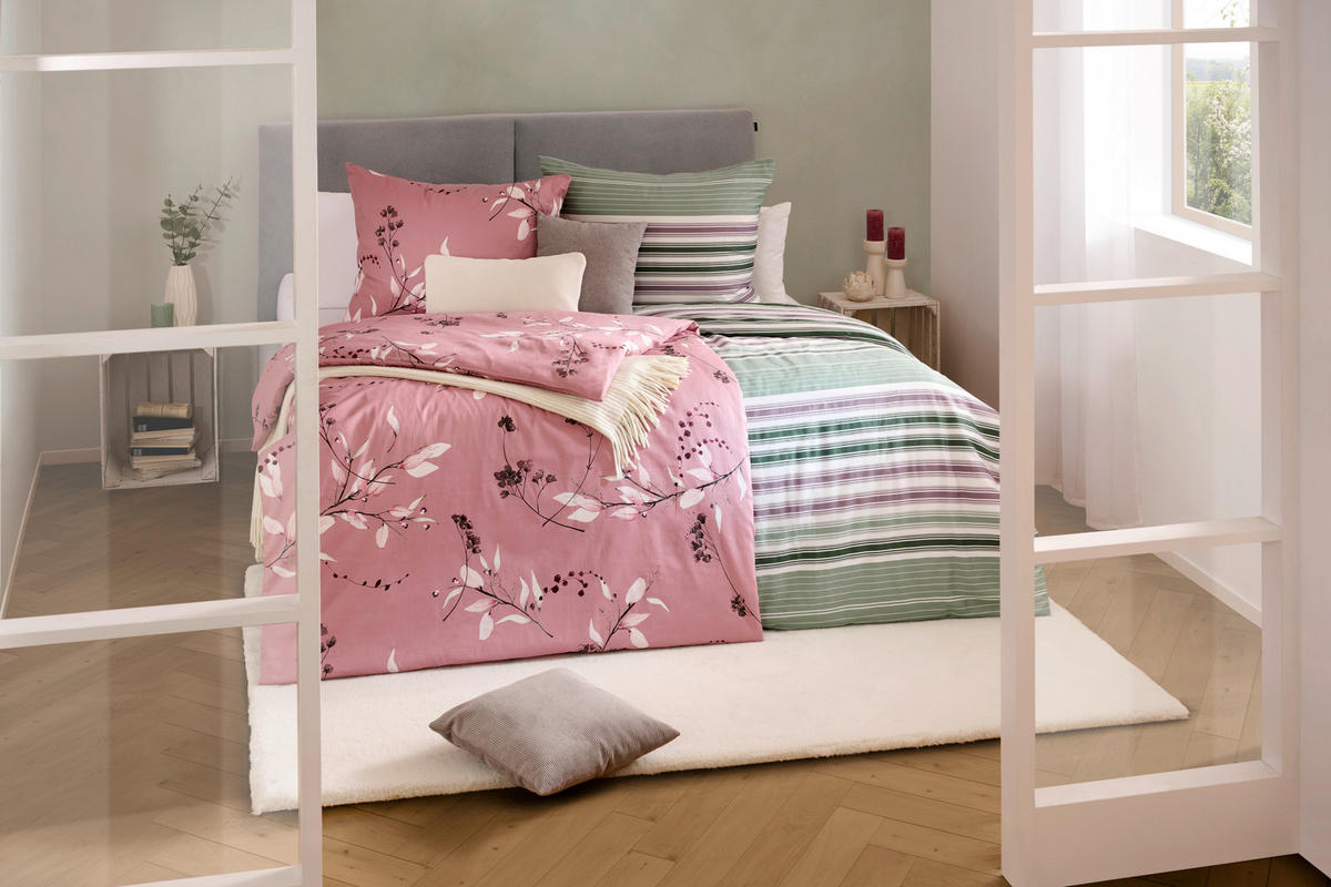 BETTWÄSCHE Satin 140/200 cm  - Rosa, KONVENTIONELL, Textil (140/200cm) - Esposa