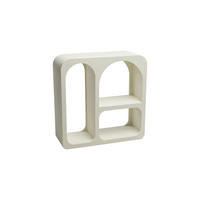 DEKOWANDREGAL Weiß  - Weiß, Basics, Holz (40,0/15,0/40,0cm)