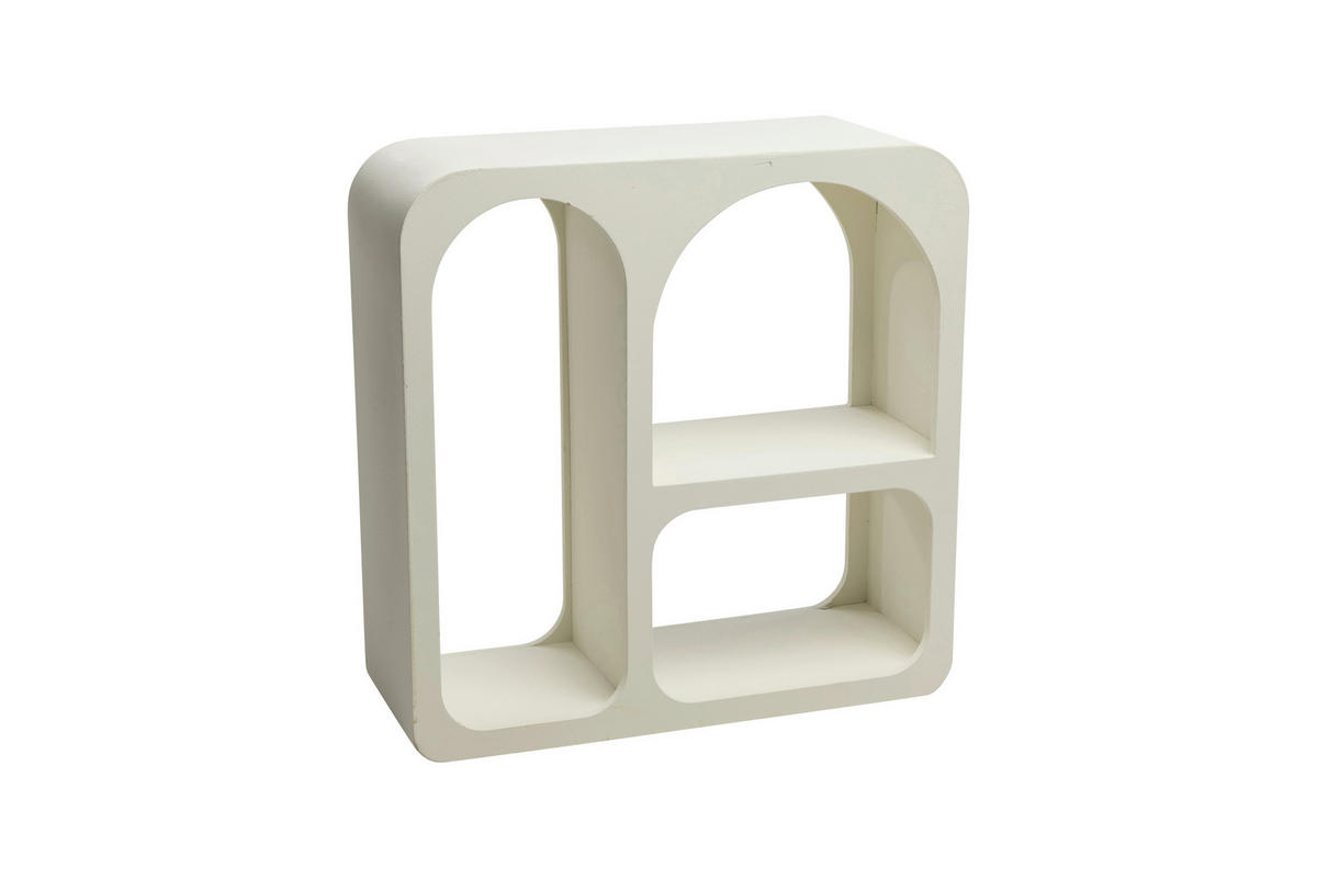 DEKOWANDREGAL Weiß  - Weiß, Basics, Holz (40,0/15,0/40,0cm)