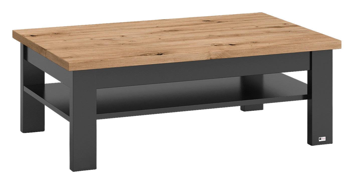 COUCHTISCH 110/70/40 cm rechteckig Graphitfarben, Eiche Artisan  - Graphitfarben/Eiche Artisan, Design, Holzwerkstoff (110/70/40cm) - SetOne by Musterring