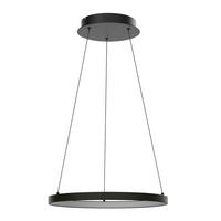 LED-HÄNGELEUCHTE Hoop 57/57/40-180 cm  - Schwarz, Design, Kunststoff/Metall (57/57/40-180cm) - Paul Neuhaus