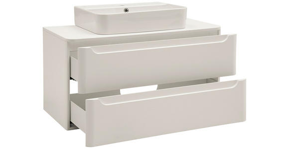 WASCHTISCHKOMBI 101 cm  - Weiß, KONVENTIONELL, Keramik/Holzwerkstoff (101cm) - Xora