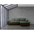 ECKSOFA in Flachgewebe Braun, Olivgrün 271/175 cm - Braun/Olivgrün, Design, Kunststoff/Textil (271/175cm) - Xora