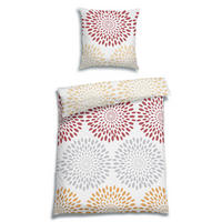 BETTWÄSCHE 2-teilig Seersucker 135/200 cm  - Rot, Basics, Textil (135/200cm) - Florella