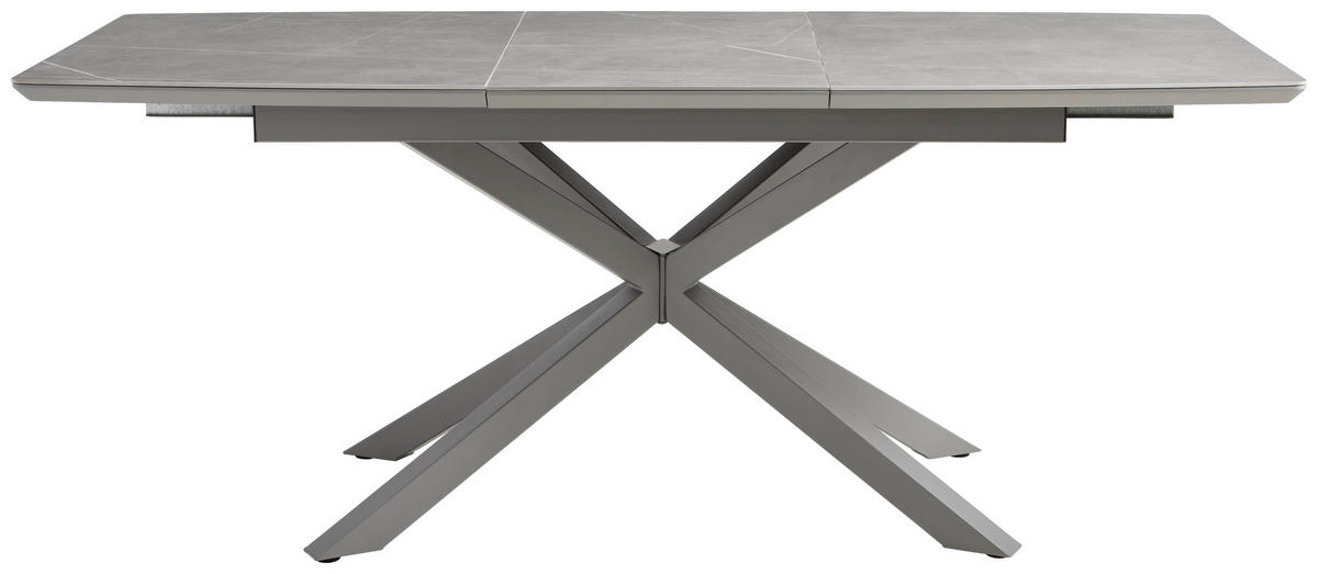 ESSTISCH Grau rechteckig  ausziehbar  - Grau, MODERN, Keramik/Holzwerkstoff (140-190/89/76cm) - MID.YOU